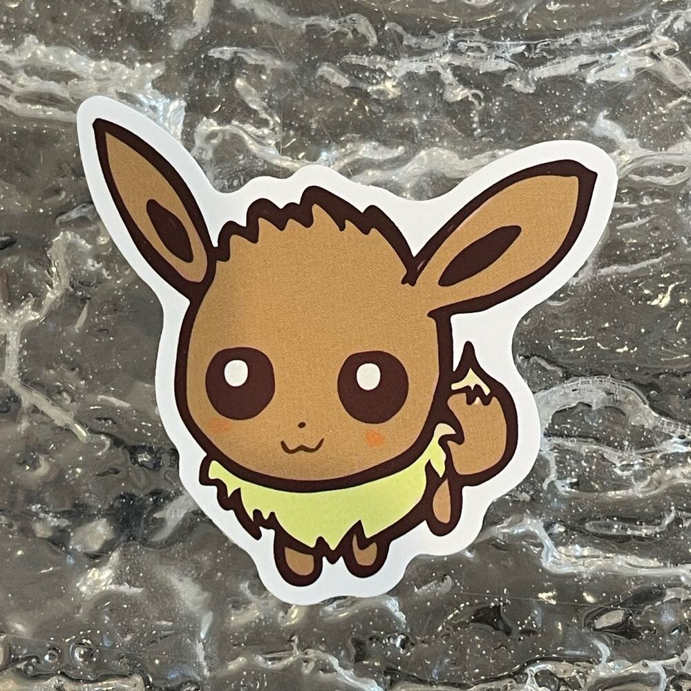 5/$10 Waterproof Vinyl Sticker Pokémon Eevee
